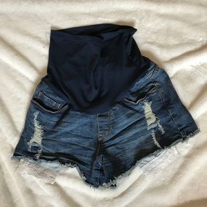 Maternity Shorts with full belly band